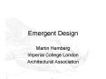 Emergent Design PowerPoint PPT Presentation