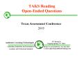 TAKS Reading OpenEnded Questions PowerPoint PPT Presentation