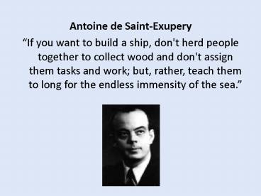 Antoine deSaintExupery