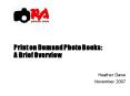 Print on Demand Photo Books: A Brief Overview PowerPoint PPT Presentation