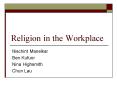 Religion in the Workplace PowerPoint PPT Presentation