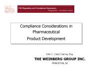 Compliance Considerations in Pharmaceutical