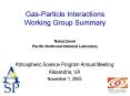 GasParticle Interactions Working Group Summary PowerPoint PPT Presentation
