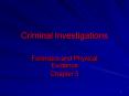 Criminal Investigations PowerPoint PPT Presentation