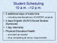 Student Scheduling 10 a.m. 12 p.m. PowerPoint PPT Presentation