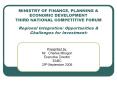 MINISTRY OF FINANCE, PLANNING PowerPoint PPT Presentation