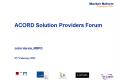 ACORD Solution Providers Forum PowerPoint PPT Presentation