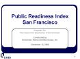 Public Readiness Index San Francisco PowerPoint PPT Presentation