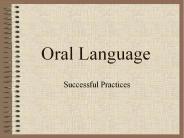 Oral Language