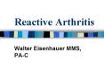 Reactive Arthritis PowerPoint PPT Presentation
