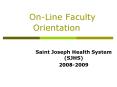 OnLine Faculty Orientation PowerPoint PPT Presentation