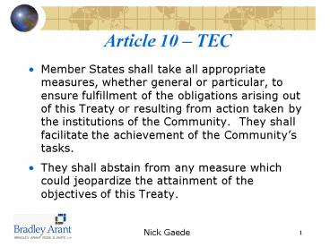 Article 10 TEC