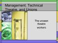 Management, Technical Theatre, and Unions PowerPoint PPT Presentation