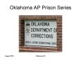 Oklahoma AP Prison Series PowerPoint PPT Presentation