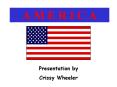 A M E R I C A PowerPoint PPT Presentation