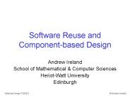 Software Reuse and Componentbased Design