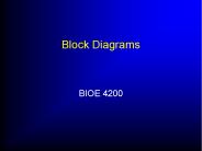 Block Diagrams