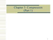 Chapter 3: Compression (Part 1)