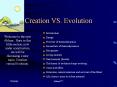 Creation VS. Evolution PowerPoint PPT Presentation