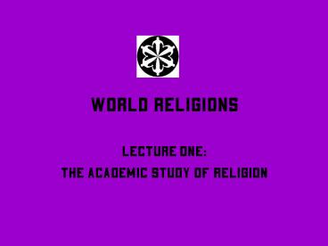World Religions