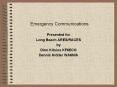 Emergency Communications PowerPoint PPT Presentation