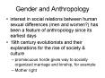 Gender and Anthropology PowerPoint PPT Presentation