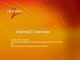 Internet2 Overview PowerPoint PPT Presentation