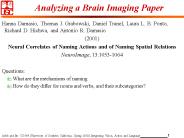 Analyzing a Brain Imaging Paper
