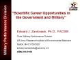 Scientific Career Opportunities in the Government and Military PowerPoint PPT Presentation