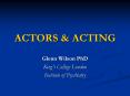 ACTORS PowerPoint PPT Presentation