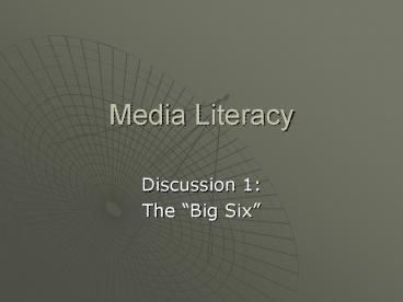 Media Literacy