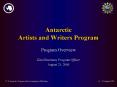 Antarctic Artists and Writers Program PowerPoint PPT Presentation