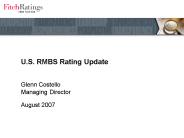 U.S. RMBS Rating Update