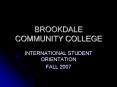 BROOKDALE COMMUNITY COLLEGE