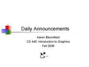 Daily Announcements