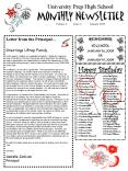 University Prep High School Monthly Newsletter Volume 6 Issue 5January 2009 PowerPoint PPT Presentation