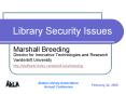 Library Security Issues PowerPoint PPT Presentation