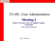 ITI481: Unix Administration