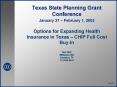 Texas State Planning Grant Conference January 31  PowerPoint PPT Presentation