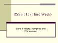 RSSS 315 Third Week PowerPoint PPT Presentation