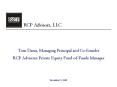 Tom Danis, Managing Principal and Co-founder RCP Advisors: Private Equity Fund-of-Funds Manager PowerPoint PPT Presentation
