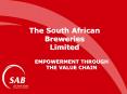 The South African Breweries Limited PowerPoint PPT Presentation