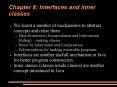 Chapter 8: Interfaces and inner classes PowerPoint PPT Presentation