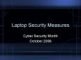 Laptop Security Measures PowerPoint PPT Presentation