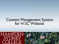 Content Management System for HSC Website PowerPoint PPT Presentation