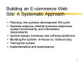 Building an Ecommerce Web Site: A Systematic Approach PowerPoint PPT Presentation