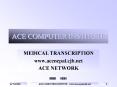 ACE COMPUTER INSTITUTE PowerPoint PPT Presentation