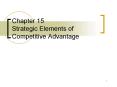 Chapter 15 Strategic Elements of Competitive Advantage PowerPoint PPT Presentation