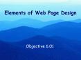 Elements of Web Page Design PowerPoint PPT Presentation