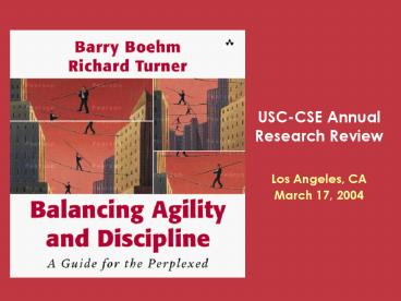 USCCSE Annual Research Review